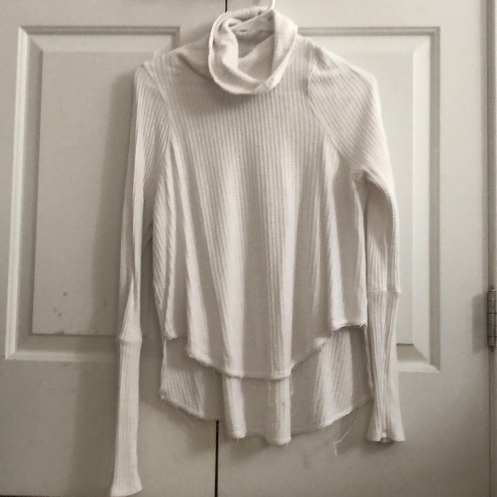 White free people turtleneck